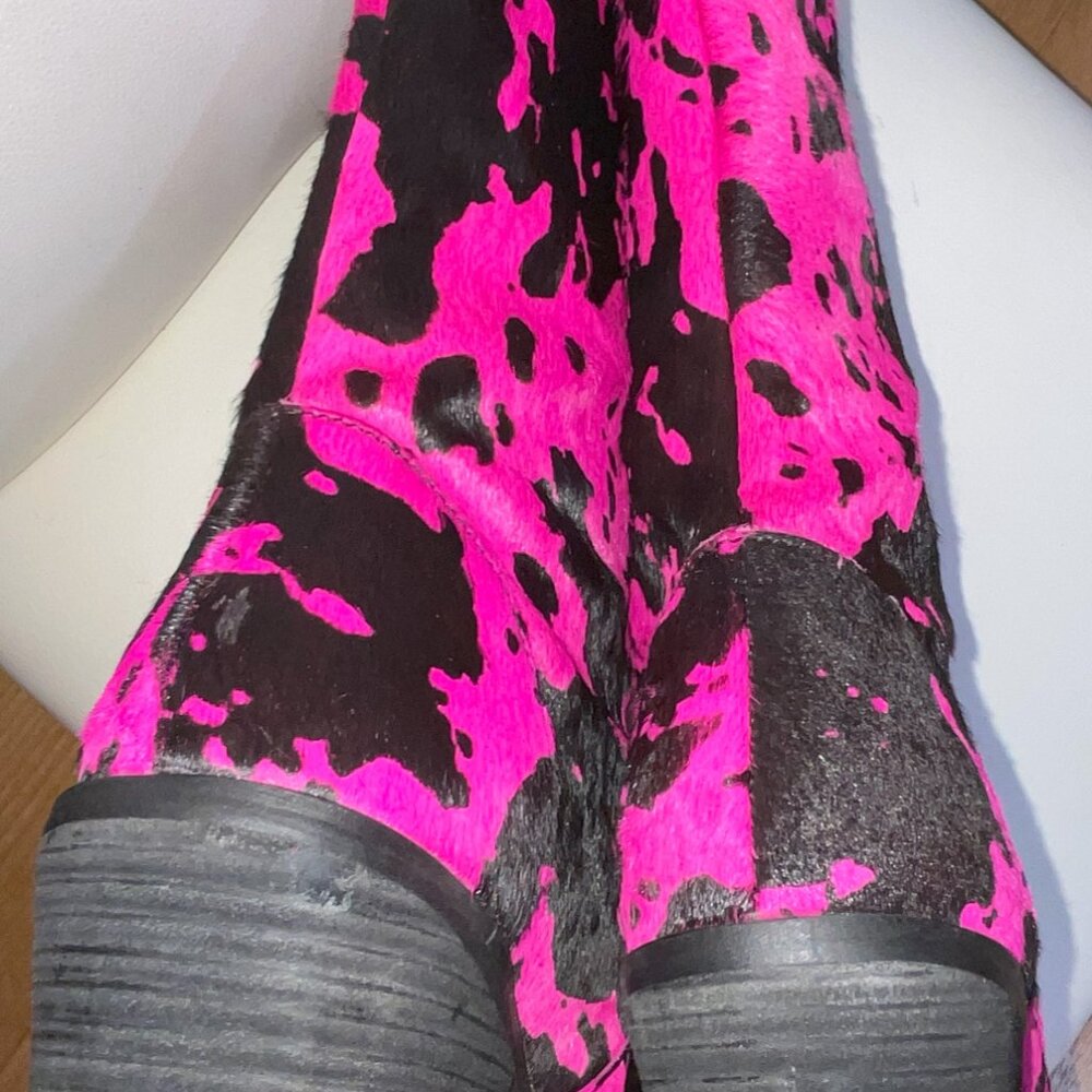 Dingo - Live a Little Hot Pink & Black boot 7.5 - Picture 6 of 7